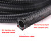 1 1.2 1.5 meter 3 4 5 FT AN10 nylon braided oil cooler fuel hose line with AN10 straight 90 degree swivel fitting GZC02-10 - Image 5
