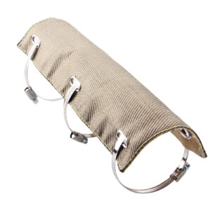 Titanium Pipe Shield Single-layer Material Design 6" x 12" Exhaust Heat Shield