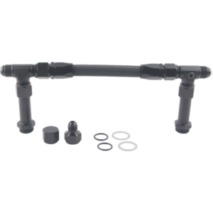4150 Fuel Line Kit 8AN Male Flare To 7/8" Braided Carburetor Dual Inlet Line Kit for Holley 4150 Carburetor