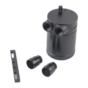 AN10 Oil Catch Tank 2 port Aluminum Oil Separator Reservoir Tank for PCV system Universal
